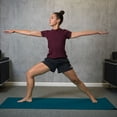 thumbnail image 2 of GoZone 7mm Solid Memory Foam Yoga Mat – 24" x 68" – Blue, 2 of 6