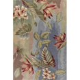 thumbnail image 1 of HomeRoots 352392 3 ft. 3 in. x 5 ft. 3 in. Polyester Blue & Sage Area Rug, 1 of 1