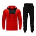 thumbnail image 2 of TIMIFIS Survêtement Homme avec Poches à Glissière Chandail à Capuchon à Fermeture Éclair Complète Ensemble de Survêtement 2 Pcs Course Jogging Sports Décontracté Ensembles de Survêtement Automne, 2 of 7
