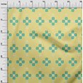 thumbnail image 3 of oneOone Cotton Silk Medium Yellow Fabric Geometric Fair Isle Pattern Sewing Material Print Fabric By The Yard 42 Inch Wide, 3 of 4