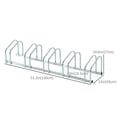 thumbnail image 2 of HOMCOM support de rangement pour 5 vélos, argent, 2 of 9