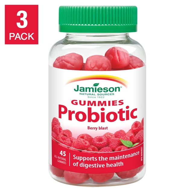 Jamieson Gommes Probiotiques, 3 x 45 Gommes