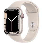 Apple Watch Series 7 (GPS + Cellular) 41mm Starlight Aluminum Case with Starlight Sport Band | Certified Refurbished (Grade A)