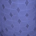 thumbnail image 1 of Ahgly Tapis d'Intérieur Lavable en Machine Carré Transitionnel Bleu Ardoise Clair, 7 Pieds Carré, 1 of 7