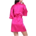thumbnail image 4 of Mlkoz Women Clothing, Women's Color Ding Robe Bathrobe Color Light Summer Thin Short Cardigan Robe, Birthday Gifts, 4 of 4