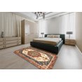 thumbnail image 4 of Ahgly Company Tapis d'Intérieur Rectangulaire Abstrait Brun Rouge, 7 Pieds x 9 Pieds, 4 of 6