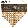 thumbnail image 2 of Special Days Family Friends Birthday Dates Sign DIY Calendar Reminder Wood Board, 2 of 10