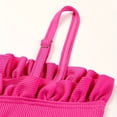 thumbnail image 4 of Sunnyoo Big Girls 3-Piece Swimsuit Cute Ruffle Bikini Set & Skirt Swimwear, Sizes 3-12, 4 of 6