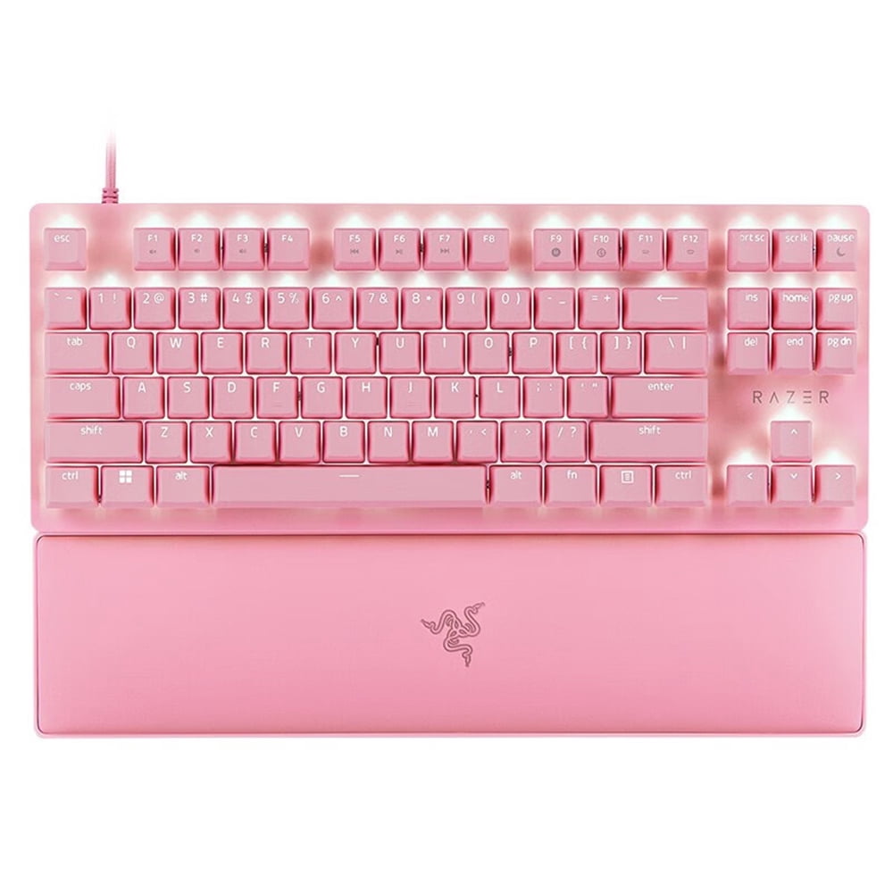 Riwcyla V2 87 Keys Gaming Keyboard Chroma RGB USB Wired Keyboard 8000Hz Backlight Mechanical Keyboard with Wrist Rest , perfect for daily use, outdoor activities, travel & casual occasions