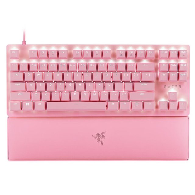 GoolRC V2 Clavier de Jeu 87 Touches Chroma RGB USB Filaire 8000Hz Rétroéclairé Mécanique avec Repose-Poignet