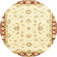 thumbnail image 1 of Ahgly Company Indoor Round Abstract Orange Oriental Area Rugs, 6' Round, 1 of 6