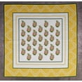 thumbnail image 2 of Vargottam Collection de Luxe Linge de Table Décor Serviette en Coton Tissu Imprimé Serviettes Réutilisables Ensemble de 4, 20 X 20 - Bloc Asiatique, 2 of 6