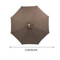 thumbnail image 2 of Large Outdoor Patio Umbrella 98.4 Inches 8 Ribs Market Table Umbrella,190T Heavy-Duty Rainproof UV Resistant Pool Umbrella,Umbrella Replacement Top Cover Replacement Canopy (Frame Not Included), 2 of 6