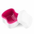 thumbnail image 1 of Toothpaste Denture Cup Bath Box Case With Strainer Basket Retainer Case Soaking Container Denture Cleaning Cup For Upper And Lower(Light Green), Tooth care for Women, 1 of 4
