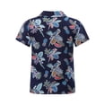 thumbnail image 2 of Jowowha Petits Garçons Été Plage Décontracté Aloha Luau Chemises Col Rabattu Hauts Tropicaux Tenue de Jeu Type m 150, 2 of 7