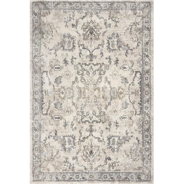 HomeRoots 353869 3 ft. 3 in. x 4 ft. 11 in. Polypropylene Ivory Area Rug