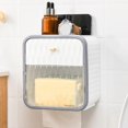 thumbnail image 2 of Qocolhg Aubaines du Jour! Boîte de Papier Hygiénique Boîte de Papier Hygiénique Murale Non Perforée Boîte à Rouleaux Toilette Boîte à Rouleaux Transparente Étagère de Rangement Armoire de Rangement Translucide, Cadeaux de Noël et d'Anniversaire, 2 of 6