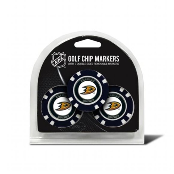 TEAM GOLF 13088 Anaheim Ducks Golf Chip - Pack of 3