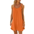 thumbnail image 1 of EQWLJWE Longue Robe pour Femmes Robe de Plage pour Femmes Paréo de Bikini Tenue de Plage Décontractée Vacances Courte Été Robes à Col Licou, 1 of 5