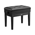 thumbnail image 1 of VEVOR Banc de Clavier de Piano Réglable Rangement Siège Rembourré Tabouret de Coiffeuse en Bois, 1 of 9