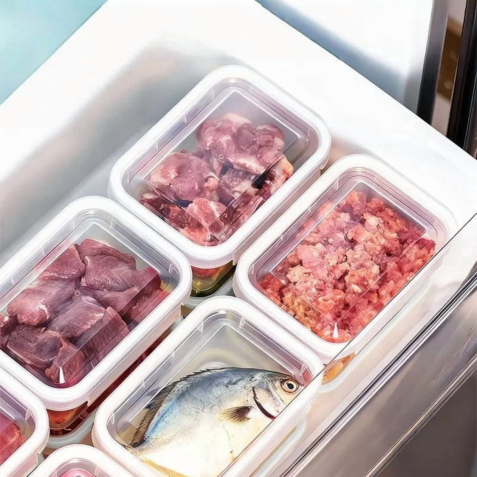 EGNMCR Food Grade Airtight Food Storage Containers With Buckle Lid Reusable Plastic Storage Bins storage container