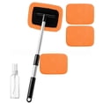 thumbnail image 3 of Birdeem Car Windshield Cleaner Tool with Extendable Handle, 180-Degree Pivoting Head for Inside Window Cleaning, Includes 4 Reusable Washable Pads and Spray Bottle, 3 of 7
