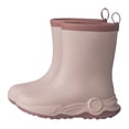 thumbnail image 1 of Gyexs Rain Boots for Toddlers Waterproof Solid Color Boots with Easy on Handles Waterproof Handles Easy on Rubber Lightweight Rainboot Brown, 4-5 Years, 1 of 2