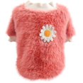 thumbnail image 1 of Kcodviy Sweaters Sweater Flowers Dog Sweater for Dogs Medium Neck Small Round Style Pet Clothes Extra Large for Dogs Girl Pet Dog Hoodies for Medium Dogs Christmas Clothes, 1 of 7