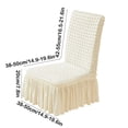 thumbnail image 3 of Housse de Chaise Extensible pour Maison Bureau Cuisine Banquet Hôtel - Amovible, Lavable, Facile à Installer - Velours Jacquard en Polyester - Antidérapante, Résistante à la Saleté - 4 Couleurs (Rouge, Jaune, Gris, 3 of 6