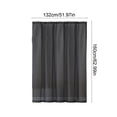 thumbnail image 3 of Birdeem Semi Sheer Curtains with Rod Pocket Design, Light Filtering Window Drapes for Privacy, Modern Sheer Panels 52x63 Inches, Versatile for Living Room Bedroom Balcony, 3 of 9