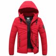 thumbnail image 1 of Mens Hooded Collar Winter Casual Padded Cotton Jacket, 1 of 8
