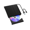 thumbnail image 1 of Fokuz External Disk Drive USB 0 & Type C DVD Drive For Laptop Portable Disk Player Read/Write Disk Drive Burner 3D Disk Drive, 1 of 6