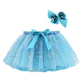 thumbnail image 1 of MIASHUI Robe Tutu pour Filles Princesse Tutu Jupes Tulle Jupes de Ballet Bandeau Ensemble, Bleu, 2-4 Ans, 1 of 4