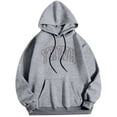 thumbnail image 1 of MIASHUI Men's Basic Pullover Hoodie with Front Pocket and Adjustable Drawstring, Comfortable Casual Wear for Everyday Use Grey,L, 1 of 4