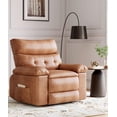 thumbnail image 1 of Fauteuil Inclinable Surdimensionné, Fauteuils Inclinables Manuels pour Adultes, Petit Fauteuil Inclinable en Cuir PU pour Petit Espace, VR, Réglable 90° - 150°, Fauteuil Simple de Style Lazy Boy, 1 of 8