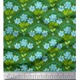 thumbnail image 1 of Soimoi polyester Crepe Fabric Leaves,Floral & Scale Geometric Print Fabric by Yard 52 Inch Wide, 1 of 1