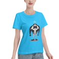 thumbnail image 2 of T-Shirt Basique à Manches Courtes pour Femme une Pièce Grand Ours, 2 of 6