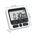 thumbnail image 2 of Kitchen Digital Timer With Silent/loud Alarm Switch 24 Hours Clock And Alarm Memory Function, 2 of 4