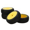 thumbnail image 4 of 17mm Hex RC Wheels and Tires, Strong Cushion RC Front Rear Tires and Wheels Environmentally Friendly Strong Grip High Performance  for 1/8 RC Off Road Car Yellow,White, 4 of 7