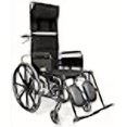 thumbnail image 3 of Karman KM5000F18 Aluminum Lightweight Reclining Wheelchair, Black, 24 Inches Rear Wheels and 18 Inches Seat Width, 3 of 4