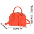 thumbnail image 3 of Pisexur Ladies Fashion Color Leather Versatile Handbag Double Zipper Messenger Bag on Clearance, 3 of 9