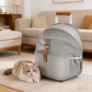 Dvkptbk pet carrier A Spacious Breathable and Lightweight Outdoor Pet Carrier Suitable for Cats and Dogs