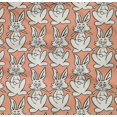 thumbnail image 4 of oneOone Organic Cotton Poplin Twill Fabric Rabbit Block Printed Fabric 1 Yard 42 Inch Wide, 4 of 4