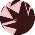 thumbnail image 1 of Ahgly Company Machine Washable Indoor Round Transitional Chocolate Brown Area Rugs, 3' Round, 1 of 7