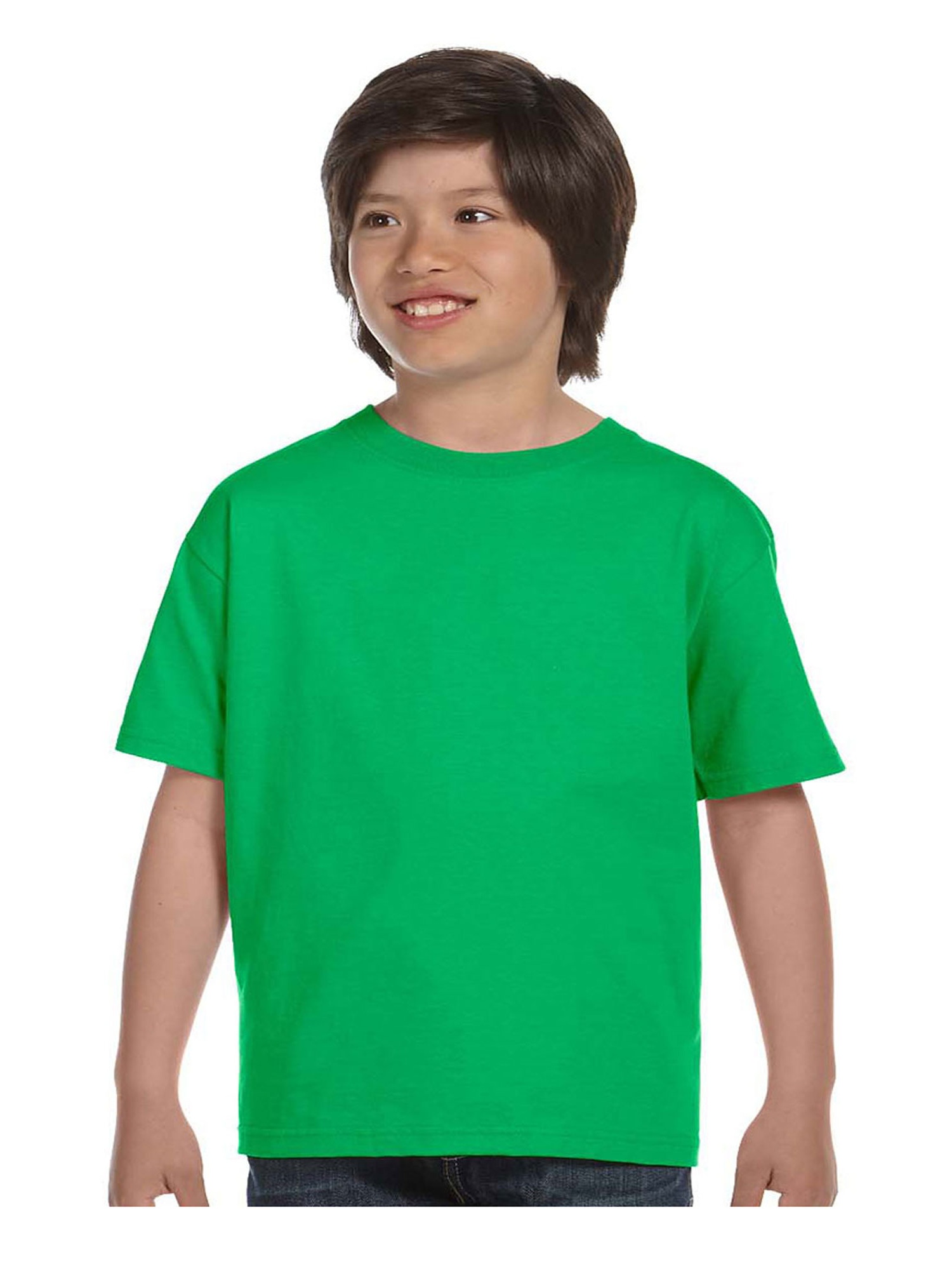 Gildan T-Shirt à Col 3/4 Pouces Dryblend Prélavé pour Grands Garçons, Style G8000B
