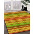 thumbnail image 3 of Ahgly Company Tapis d'Intérieur Lavable en Machine Carré Orange Rouge Orange Transitionnel, 6 Pieds Carré, 3 of 7