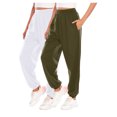 thumbnail image 1 of Birdeem Womens Sweat Pants W/Pockets2Pc Womens Exercise Casual Fashion Solid Color Binding Leg Sweat Pants, 1 of 2