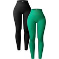 thumbnail image 1 of ORUYROP Women's 2 Piece Butt Lifting Yoga Leggings Workout High Waist Tummy Control Ruched Booty Pants, 1 of 1