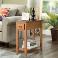 thumbnail image 3 of Gymax Set of 2 End Table Bedside Sofa End Table Narrow Nightstand, 3 of 10
