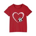 thumbnail image 2 of RXIRUCGD T-shirt Imprimé Halloween pour Enfants Garçons Filles Mode Mignon Col Rond Manches Courtes (Rouge, Taille : 4 Ans), 2 of 4